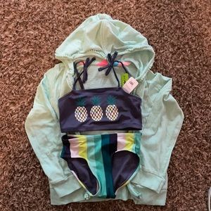 Girls pineapple swimsuit